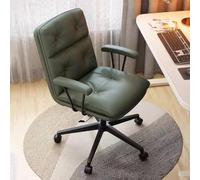 Sedia girevole da ufficio con schienale medio, regolabile in altezza, design ergonomico per casa e ufficio