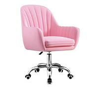 Sedia girevole da ufficio per soggiorno, altezza regolabile da 42 a 52 cm, imbottitura in spugna ad alta densità. Design moderno che combina il lavoro al computer con le funzioni di relax in