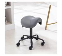 Sedia girevole ergonomica con rotelle in similpelle, rossa, altezza regolabile da 24" a ~32,3", sedia da dentista, sedia for massaggi, tatuaggi, spa, salone di bellezza(Dark Gray,Without Backrest)
