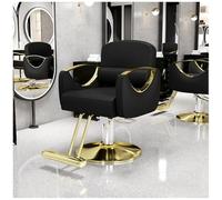 Sedia girevole idraulica da salone per acconciare e tagliare i capelli con rotazione a 360 gradi e funzionalità shampoo