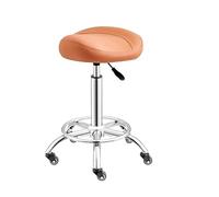 Sedia Girevole In Pelle Spessa Regolabile In Altezza, Sgabello Ergonomico Con Seduta A Sella For Salone, Spa, Massaggi, Tatuaggi(Color3)