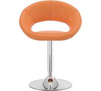Sedia girevole moderna per casa ufficio design ergonomico con altezza regolabile e comodo cuscino elegante arancione accento mobili per soggiorno o studio