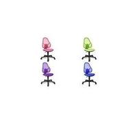 Sedia girevole per bambini Topstar "OPEN ART JUNIOR" rosa / rosa regolazione continua dell'altezza del sedile con speciale soll