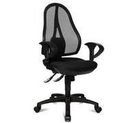 Sedia girevole per ufficio Topstar "Open Point Sy", tessuto, regolazione dell'altezza del sedile nera, molla a gas di sicurezza NEW