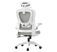 Sedia Girevole Regolabile Per Ufficio Sedie Per Computer In Rete Ergonomica Braccia Per Braccia Esecutivi Supporto Regolabile Per La Schiena Supporto Lombare 3D Per Ufficio Domestico (Bianco