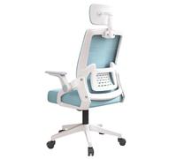 Sedia Girevole Sedia Da Ufficio Sedie Comode Per Lunghi Periodi Seduti Computer In Rete Domestica Per Studi Per Conferenze Sedie Ergonomiche (Telaio Bianco In Rete Blu Con Poggiatesta)