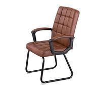 Sedia girevole sedia direzionale con piede in pelle sedile ergonomico ufficio conferenza sedia domestica semplice sedia da salotto per ufficio studio capacità di carico nominale: 250 kg (colore