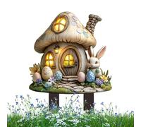 Sedia Giunti Di Pasqua, Foreytale Campione Cottage Inserto 2D Inserto Pavimento Acrilico Giardino Breve Flowerpot Atmosfera Decorazione Acrilico Cottage Di Pasqua Ins