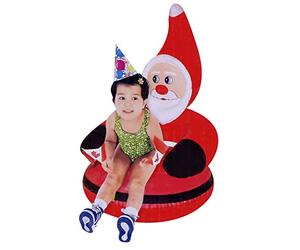 Sedia gonfiabile a forma di Babbo Natale, idea decorativa per il Natale