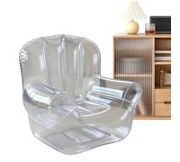 Sedia Gonfiabile Aria - Mobili Gonfiabili Poltrona ad Aria,Mobili Soffice Ergonomico Trasparente per Camera Viaggio Piscina Balcone Giardino Interni