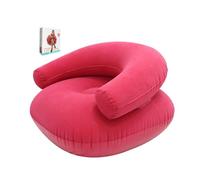 Sedia gonfiabile, comoda seduta floccata, design morbido e riempito ad aria, installazione rapida, supporto per il rilassamento, struttura robusta a prova di foratura, comfort per il libero