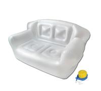 Sedia gonfiabile - Divano singolo in PVC trasparente per uso esterno e interno, divano gonfiabile per camera da letto, balcone, piscina, prato, viaggio