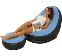 Sedia gonfiabile lounge portatile PVC floccato - anti-perdite, facile pulire