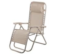 Sedia gran relax avorio struttura in acciaio al carbonio reclinabile e richiudibile Rio Esté