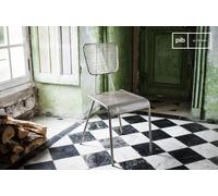 Sedia grigia Métalo