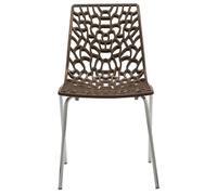 SEDIA GROOVE UP ON GRANDSOLEIL IN HIGHMOPP ACCIAIO CROMATO 9 COLORI