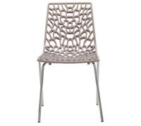 SEDIA GROOVE UP ON GRANDSOLEIL IN HIGHMOPP ACCIAIO CROMATO 9 COLORI