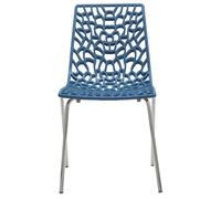 SEDIA GROOVE UP ON GRANDSOLEIL IN HIGHMOPP ACCIAIO CROMATO 9 COLORI