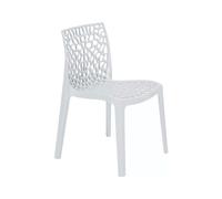 Sedia Gruvyer Cucina Bar Casa Senza Braccioli Bianca Grandsoleil - 4 PEZZI