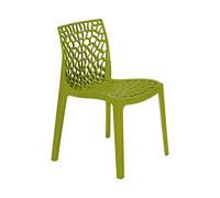 GRAND SOLEIL S6316VA Grandsoleil Upon Gruvyer Sedia impilabile, in Polipropilene, Colore: Verde Anice, 51 x 52 x 81 cm, Anise Green, 51 x 52 x 81 cm