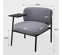 Sedia GTPLAYER Relax Armchair Con Metallo Grigio