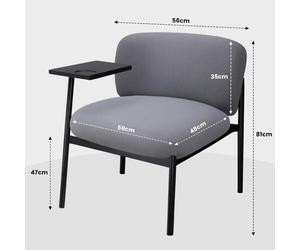 Sedia GTPLAYER Relax Armchair Con Metallo Grigio