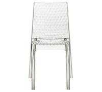 SEDIA HYPNOTIC UP ON GRANDSOLEIL POLICARBONATO TRASPARENTE IMPILABILE