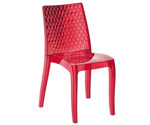 SEDIA HYPNOTIC UP ON GRANDSOLEIL POLICARBONATO TRASPARENTE IMPILABILE