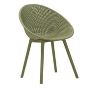 Sedia Ibiza Verde Set 2 Pz 59x59x83 cm in Polipropilene Verde