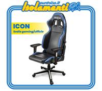 Sedia Icon Gaming/Ufficio Sparco Nero Blu