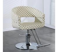 Sedia idraulica per parrucchieri, girevole a 360°, con altezza regolabile e design confortevole, per professionisti della bellezza