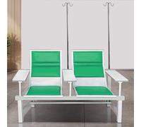 Sedia imbottita a 2 posti per flebotomia per infusione con supporto IV per cliniche mediche e laboratori di ricerca