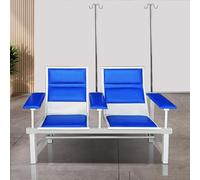 Sedia imbottita a 2 posti per flebotomia per infusione con supporto IV per cliniche mediche e laboratori di ricerca