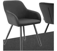 Sedia imbottita da salotto velluto a coste sedia design da salotto max 120 kg