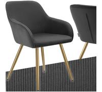 Sedia imbottita da salotto velluto a coste sedia design da salotto max 120 kg