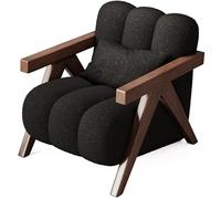 Sedia imbottita moderna della metà del secolo per soggiorno, camera da letto, ufficio e balcone, sedia singola elegante e confortevole per migliorare l'arredamento della casa