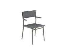 Sedia Impilabile con Braccioli ORON LaFuma LFM5067 Obsidian