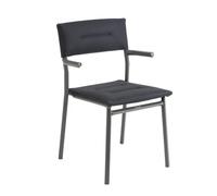 Sedia Impilabile con Braccioli ORON LaFuma LFM5273 Dark Grey
