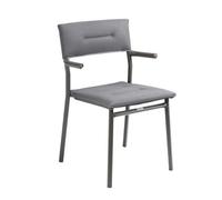 Sedia Impilabile con Braccioli ORON LaFuma LFM5273 Silver