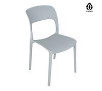 SAMIRA Sedia impilabile in polipropilene mod. Maya (2, Grigio)