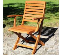 Sedia in legno pieghevole giardino set 2 poltrone richiudibili 54x54x90h cm.