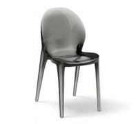 Sedia In Policarbonato e Struttura, resistentissima RUBY Dimensioni 42,5x53x h 82,5 cm peso 5 kg colore Grigio grigio