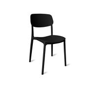 Sedia in polipropilene 51x38x79 cm nero Nero