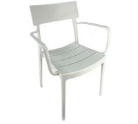 SEDIA IN POLIPROPILENE CON BRACCIOLI DESIGN MODERNO ESTERNO E INTERNO