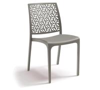 Marvin Sedia in Polipropilene Ninfa, da Interno Esterno, Sedie Impilabili, Sedie Moderne Resistenti per Giardino Cucina Terrazzo Patio (1, TORTORA)