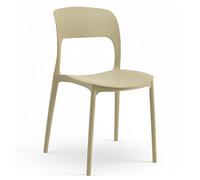 SEDIA IN POLIPROPILENE ERGONOMICA DESIGN ESTERNO ED INTERNO IMPILABILE MODERNA