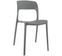 SEDIA IN POLIPROPILENE ERGONOMICA DESIGN ESTERNO ED INTERNO IMPILABILE MODERNA