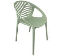 Sedia In Polipropilene Poltrona Da Interno Esterno Giardino Design con Braccioli