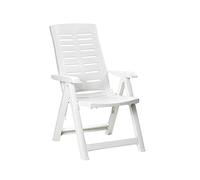 POLTRONA SDRAIO SEDIA PIEGHEVOLE YUMA POLIPROPILENE BIANCA X GIARDINO PISCINA