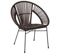 Sedia in rattan marrone Sarita